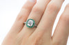ROSE CUT AND EMERALD TARGET RING - SinCityFinds Jewelry