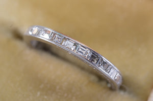 1.55CTW ART DECO STEP CUT ETERNITY BAND SIZE 5 3/4 - SinCityFinds Jewelry