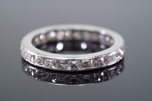 1.89CTW ART DECO FRENCH CUT ETERNITY BAND SIZE 6 - SinCityFinds Jewelry