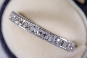 1.89CTW ART DECO FRENCH CUT ETERNITY BAND SIZE 6 - SinCityFinds Jewelry