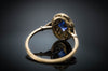 ANTIQUE KITE CUT SAPPHIRE AND DIAMOND RING - SinCityFinds Jewelry