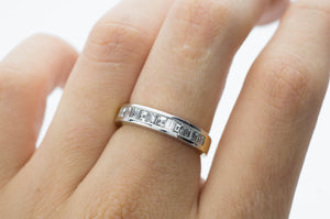 0.80CTW JB STAR HALF ETERNITY STEP CUT BAND - SinCityFinds Jewelry