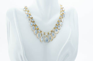 ANTIQUE MOONSTONE NECKLACE IN 15K GOLD - SinCityFinds Jewelry