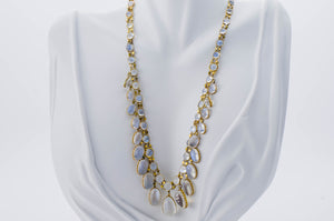 ANTIQUE MOONSTONE NECKLACE IN 15K GOLD - SinCityFinds Jewelry