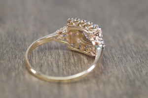 VINTAGE OLD EUROPEAN AND SINGLE CUT DIAMOND RING - SinCityFinds Jewelry