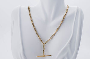 ANTIQUE HEAVY 9CT GOLD WATCH CHAIN - SinCityFinds Jewelry