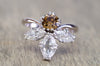 2.11CTW VINTAGE OLD CUT MARQUISE AND OLD EUROPEAN CUT COCKTAIL DIAMOND RING - SinCityFinds Jewelry
