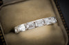 4.3CTW HORIZONTAL EMERALD CUT DIAMOND ETERNITY BAND - SinCityFinds Jewelry