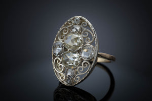 ANTIQUE ROSE CUT DIAMOND RING - SinCityFinds Jewelry