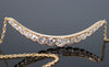 1.75CTW OLD CUT DIAMOND CRESCENT BROOCH CONVERSION ON TIFFANY CHAIN - SinCityFinds Jewelry