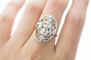 ANTIQUE ROSE CUT DIAMOND RING - SinCityFinds Jewelry