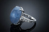 21CT STAR SAPPHIRE RING IN PLATINUM - SinCityFinds Jewelry