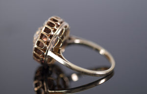 VINTAGE ROSE CUT DIAMOND CLUSTER COCKTAIL RING - SinCityFinds Jewelry