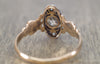 ANTIQUE  OLD MINE OVAL CUT  AND ROSE CUT DIAMOND RING - SinCityFinds Jewelry