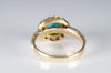 ANTIQUE TURQUOISE AND OLD MINE CUT DIAMOND RING CONVERSION - SinCityFinds Jewelry