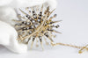 ANTIQUE MIXED OLD CUT DIAMONDS VICTORIAN STAR BROOCH - SinCityFinds Jewelry