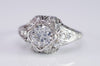 0.96CTW ART DECO PLATINUM DIAMOND RING - SinCityFinds Jewelry