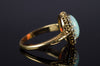 VICTORIAN OPAL AND OLD MINE CUT DIAMOND RING - SinCityFinds Jewelry