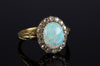 VICTORIAN OPAL AND OLD MINE CUT DIAMOND RING - SinCityFinds Jewelry