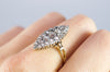 1.75CTW VICTORIAN OLD MINE CUT DIAMOND NAVETTE RING - SinCityFinds Jewelry