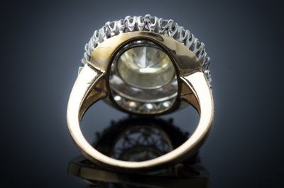 EDWARDIAN INSPIRED HALO SEMI MOUNT - SinCityFinds Jewelry