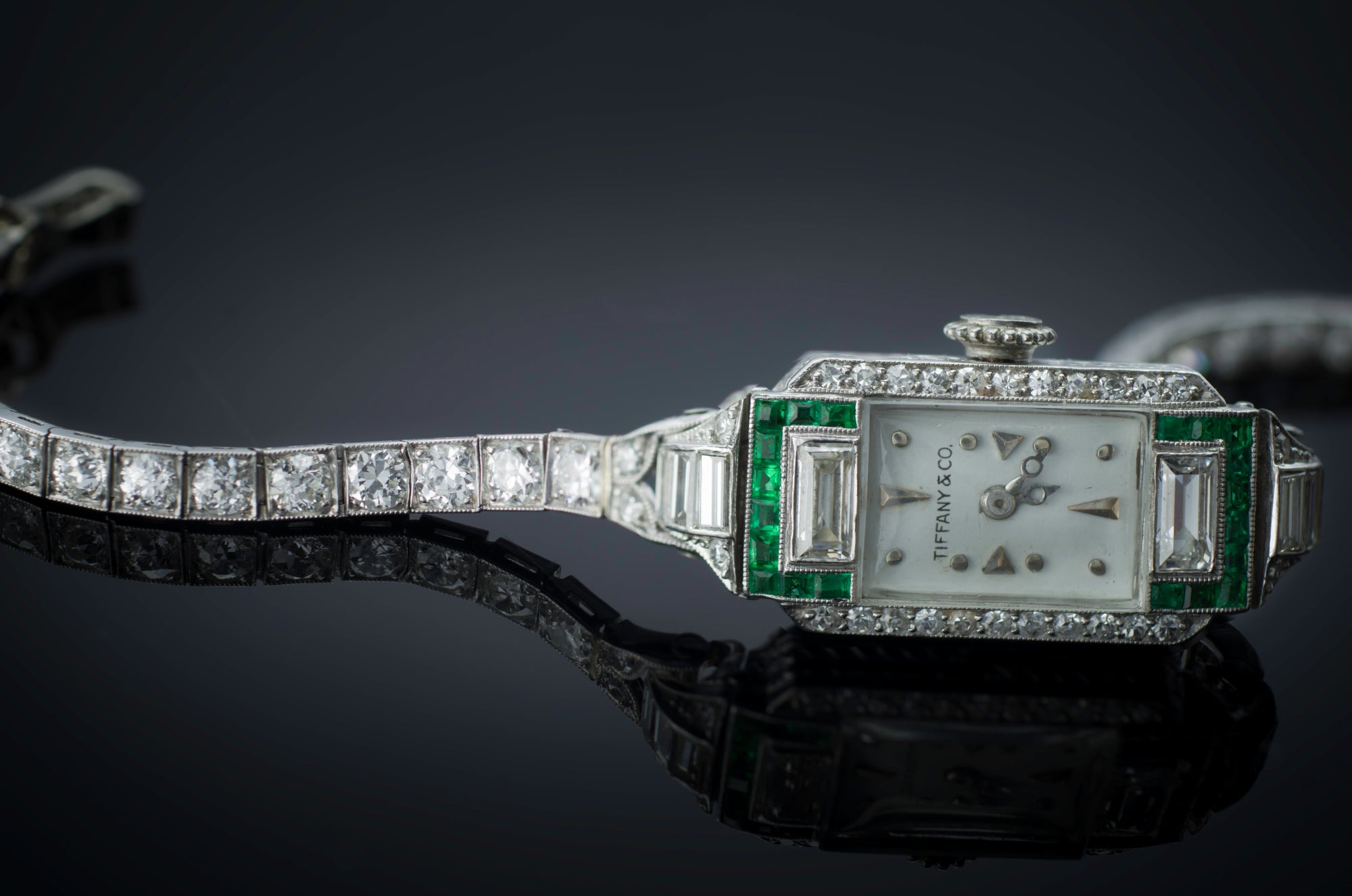 ART DECO TIFFANY DIAMOND  WATCH - SinCityFinds Jewelry
