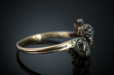 ANTIQUE FRENCH TOI ET MOI DIAMOND RING - SinCityFinds Jewelry