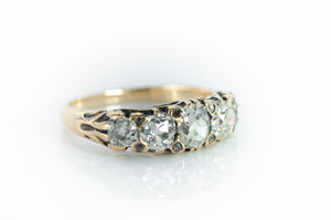 1.43CTW OLD MINE CUT DIAMOND BAND - SinCityFinds Jewelry