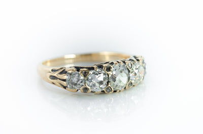 1.43CTW OLD MINE CUT DIAMOND BAND - SinCityFinds Jewelry