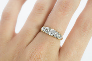 1.43CTW OLD MINE CUT DIAMOND BAND - SinCityFinds Jewelry