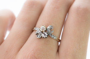 ANTIQUE FRENCH TOI ET MOI DIAMOND RING - SinCityFinds Jewelry