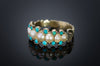 ANTIQUE SPLIT PEARL AND TURQUOISE RING - SinCityFinds Jewelry