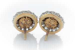 EDWARDIAN PEARL AND DIAMOND EARRINGS - SinCityFinds Jewelry