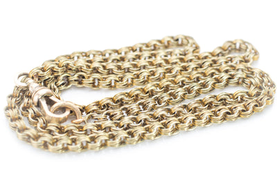 25 INCH LONG 9K GOLD VINTAGE CHAIN - SinCityFinds Jewelry
