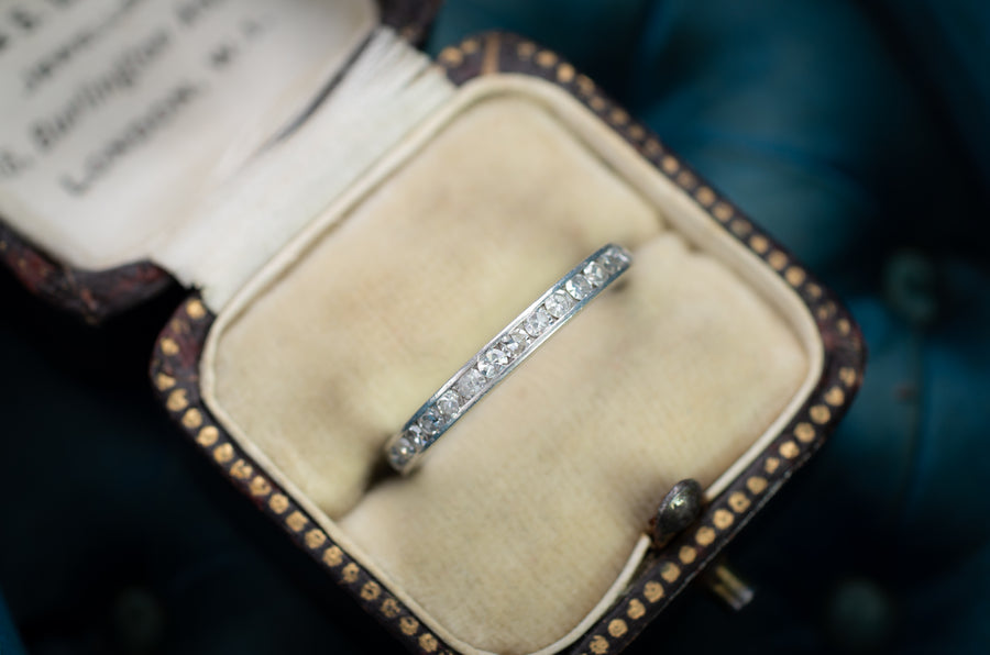 SINGLE CUT DIAMOND ETERNITY BAND - SinCityFinds Jewelry