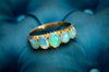 FIVE STONE OPAL RING IN YELLOW GOLD - SinCityFinds Jewelry