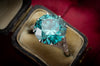 11CT BLUE ZIRCON SOLITAIRE WITH ACCENTS - SinCityFinds Jewelry