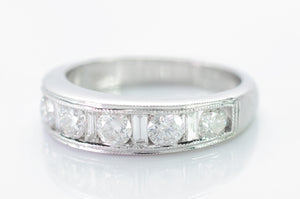 1.10CTW DIAMOND AND BAGUETTE HALF BAND - SinCityFinds Jewelry