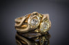 ANTIQUE DOUBLE HEADED DIAMOND SNAKE RING - SinCityFinds Jewelry