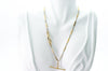 18k MIXED YELLOW AND WHITE GOLD VINTAGE WATCH CHAIN - SinCityFinds Jewelry