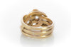 ANTIQUE DOUBLE HEADED DIAMOND SNAKE RING - SinCityFinds Jewelry