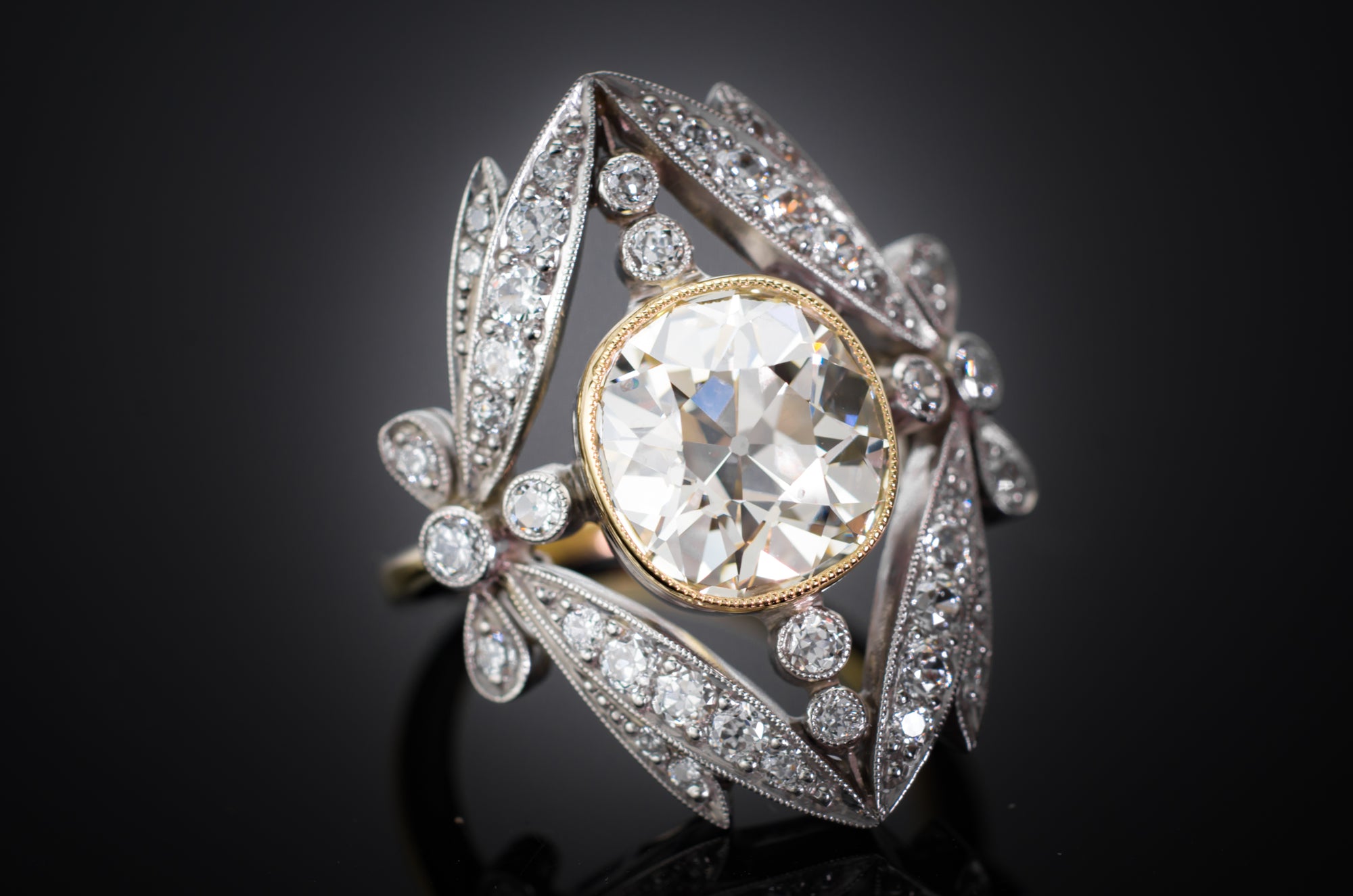 BELLE EPOQUE INSPIRED SEMI MOUNT - SinCityFinds Jewelry