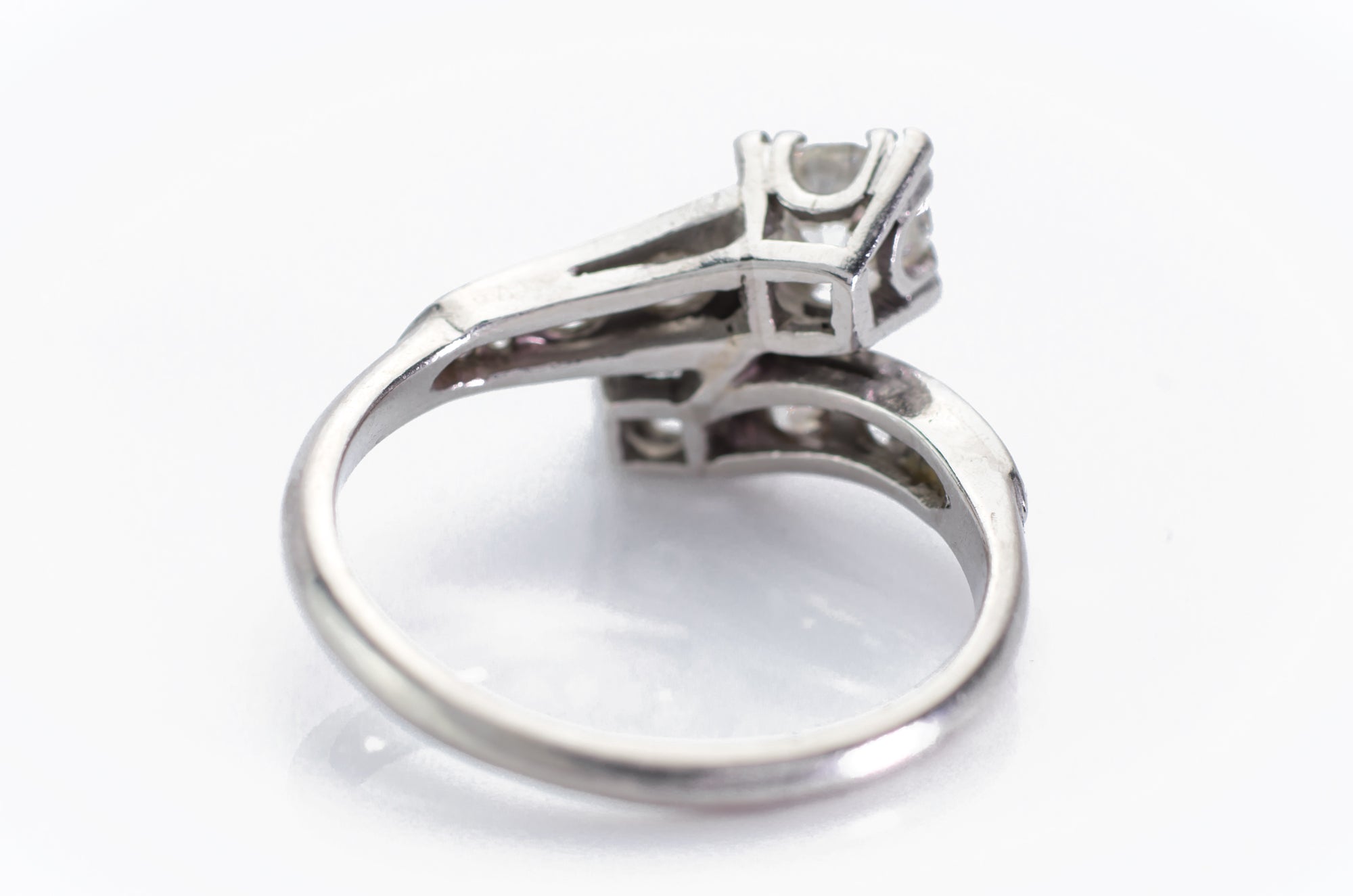 1.9CTW VINTAGE TOI ET MOI RING OLD EUROPEAN CUT RING - SinCityFinds Jewelry