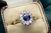 VICTORIAN SAPPHIRE AND OLD CUT DIAMOND RING - SinCityFinds Jewelry