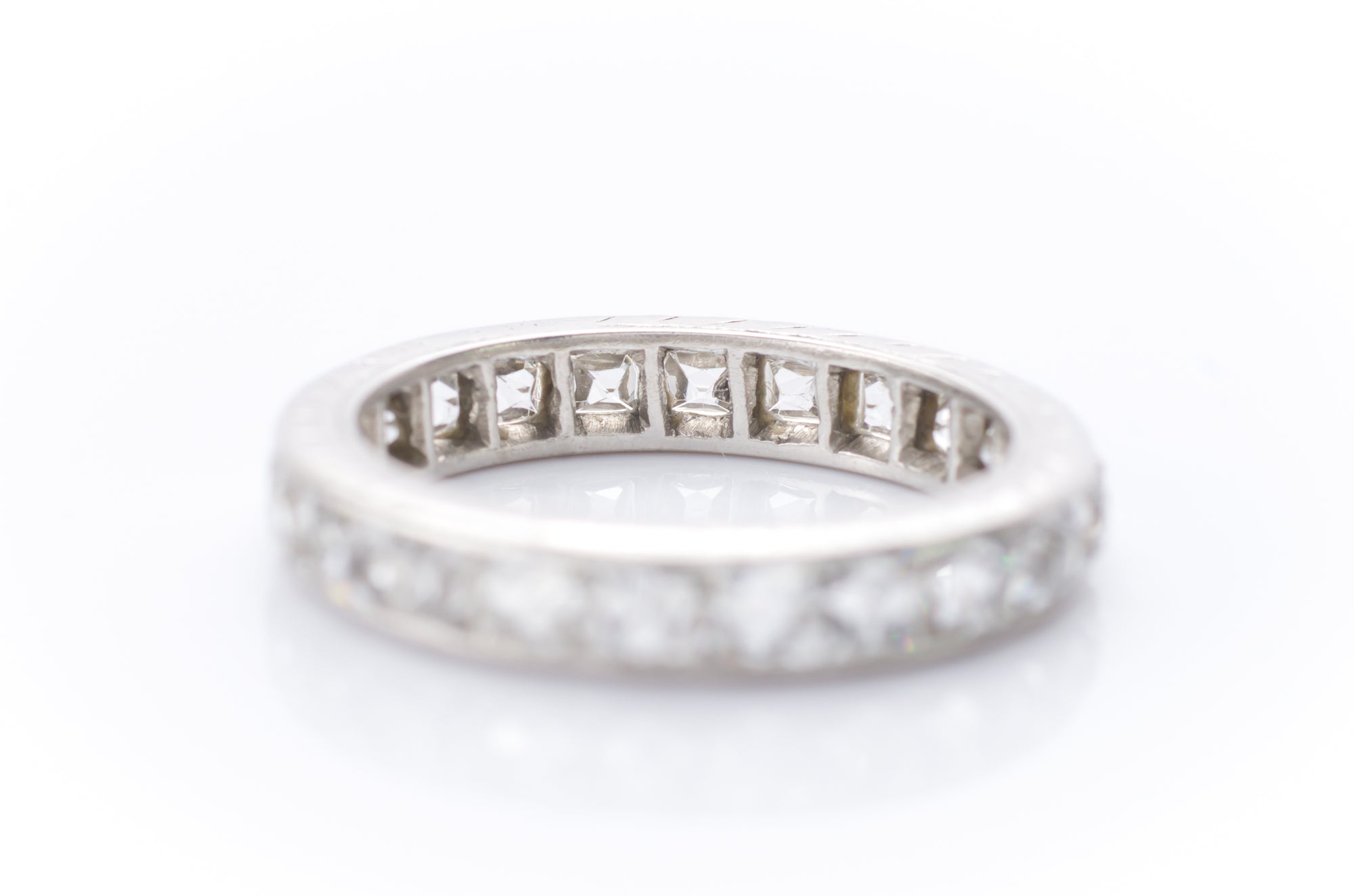 FRENCH CUT DIAMOND ETERNITY BAND - SinCityFinds Jewelry