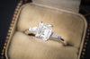 1.33CTW EMERALD CUT DIAMOND RING GIA CERTIFIED J VS1 - SinCityFinds Jewelry