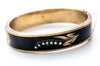LILY OF THE VALLEY ANTIQUE GOLD BANGLE - SinCityFinds Jewelry