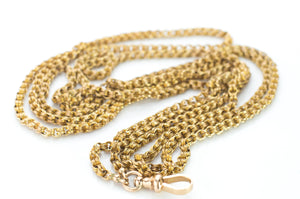 59 INCH GUARD CHAIN IN 14K GOLD - SinCityFinds Jewelry