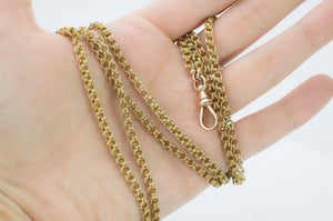 59 INCH GUARD CHAIN IN 14K GOLD - SinCityFinds Jewelry