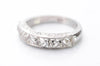2.1CTW FRENCH CUT 7 STONE BAND IN PLATINUM - SinCityFinds Jewelry